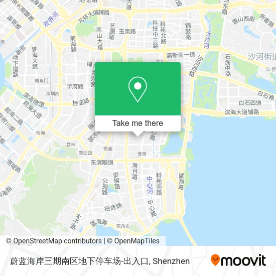 蔚蓝海岸三期南区地下停车场-出入口 map