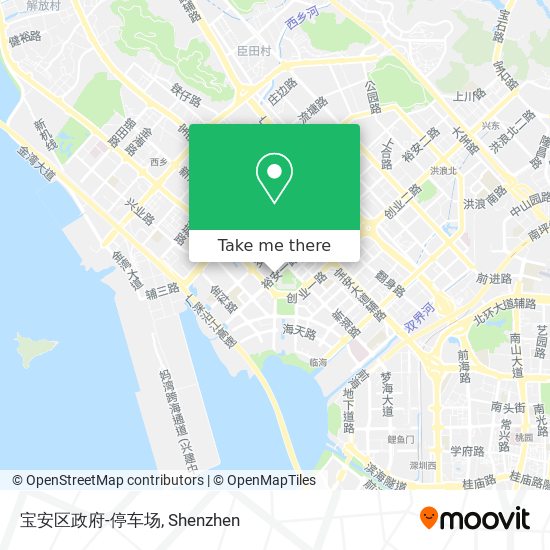 宝安区政府-停车场 map
