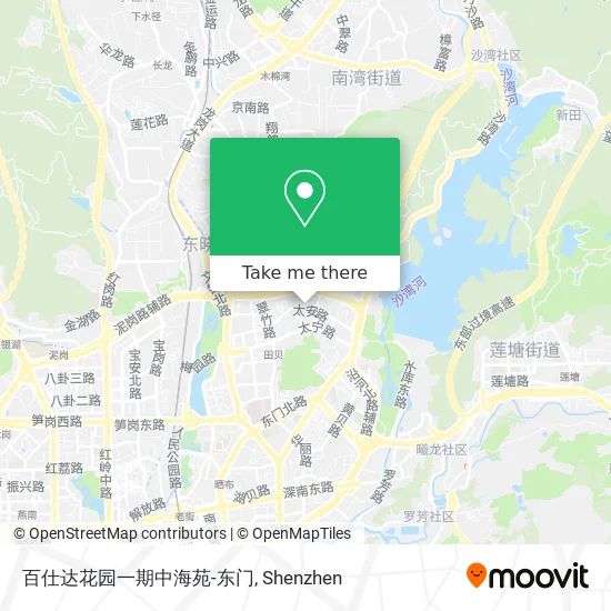 百仕达花园一期中海苑-东门 map