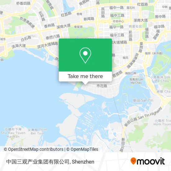 中国三观产业集团有限公司 map