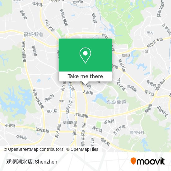 观澜湖水店 map