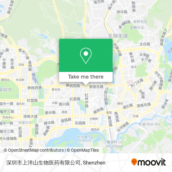 深圳市上洋山生物医药有限公司 map