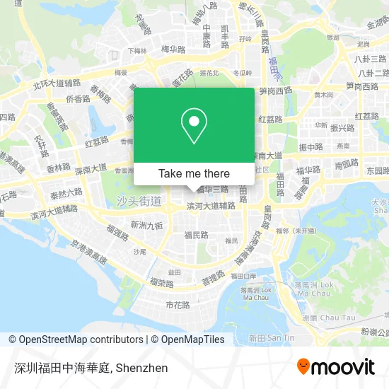 深圳福田中海華庭 map