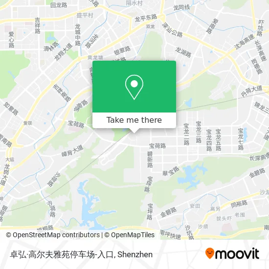 卓弘·高尔夫雅苑停车场-入口 map