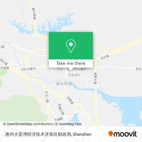 惠州大亚湾经济技术开发区财政局 map