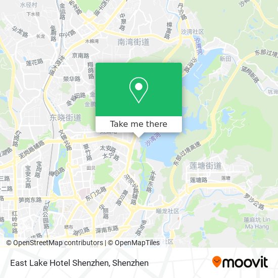 East Lake Hotel Shenzhen map