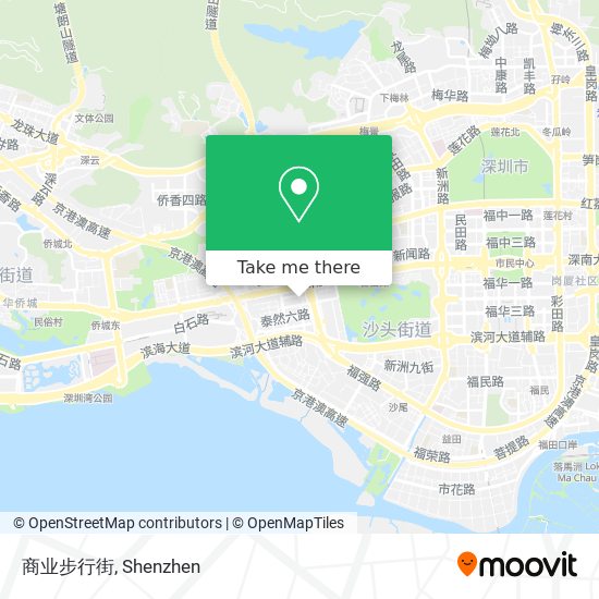 商业步行街 map