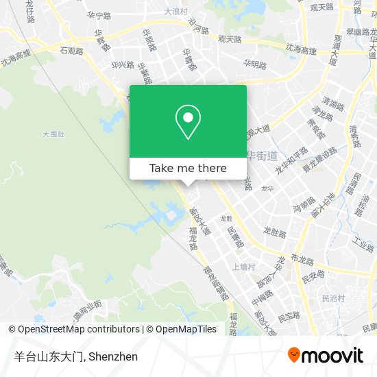 羊台山东大门 map