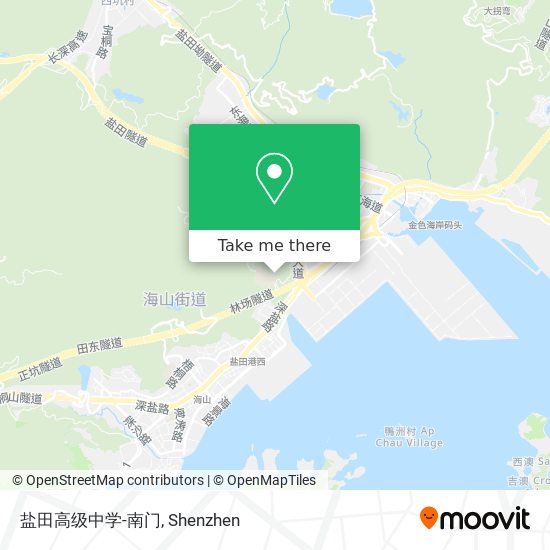 盐田高级中学-南门 map