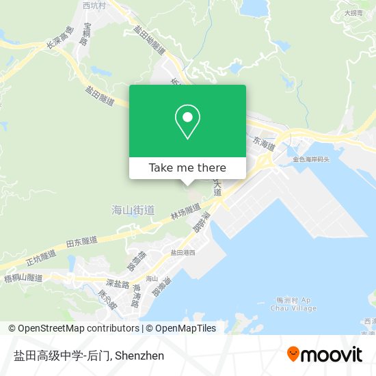 盐田高级中学-后门 map