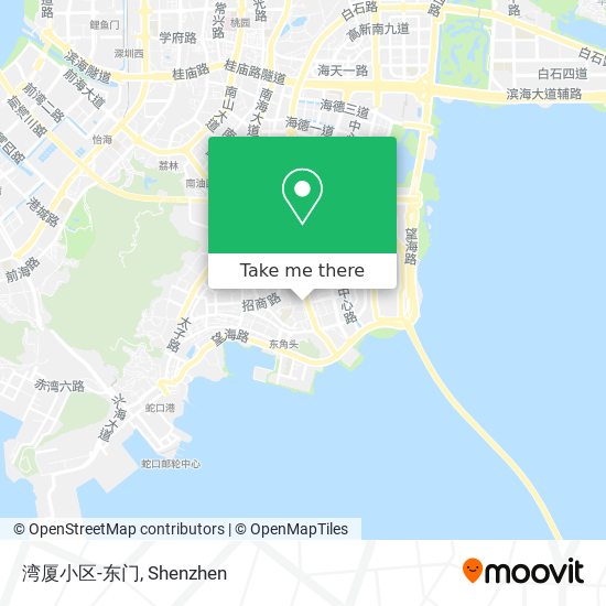 湾厦小区-东门 map