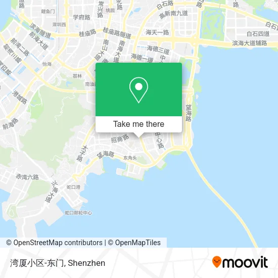 湾厦小区-东门 map