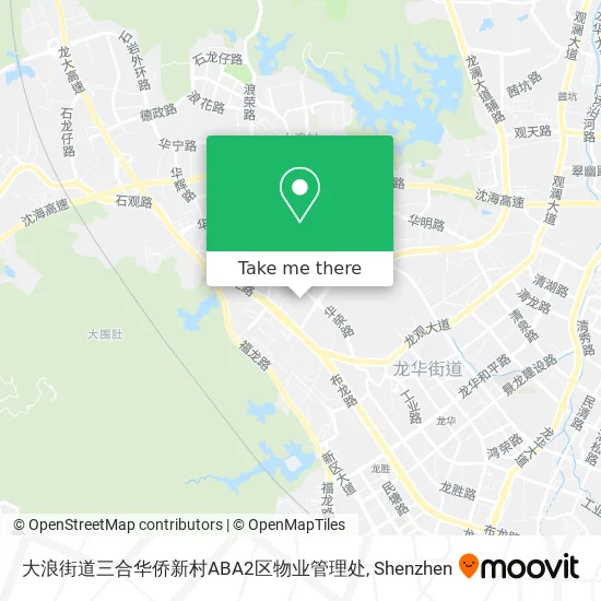 大浪街道三合华侨新村ABA2区物业管理处 map