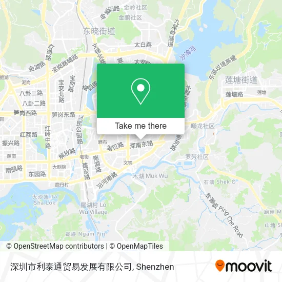 深圳市利泰通贸易发展有限公司 map