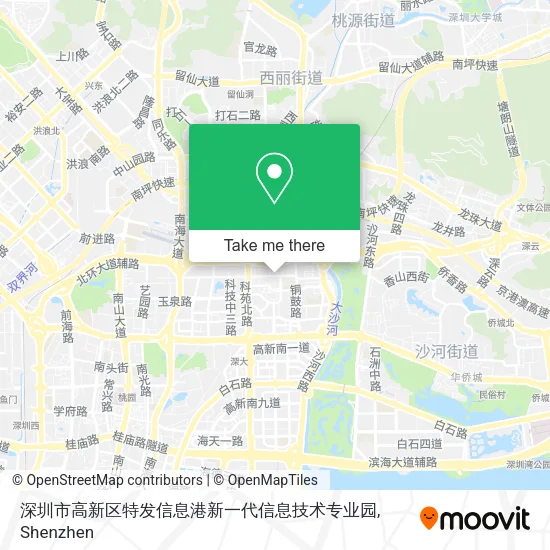 深圳市高新区特发信息港新一代信息技术专业园 map