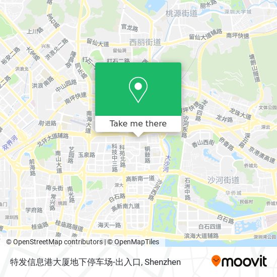特发信息港大厦地下停车场-出入口 map