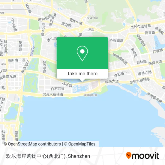 欢乐海岸购物中心(西北门) map