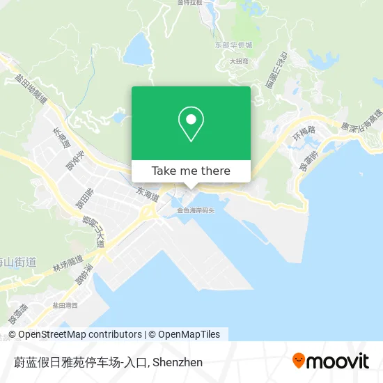 蔚蓝假日雅苑停车场-入口 map