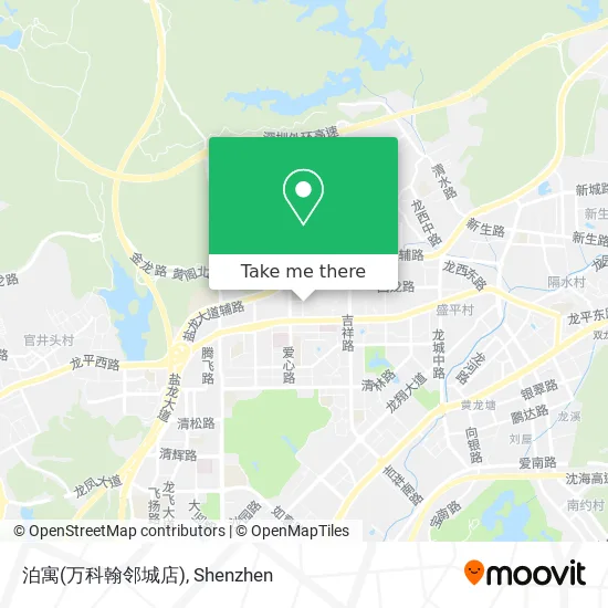 泊寓(万科翰邻城店) map