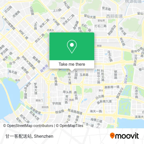 甘一客配送站 map