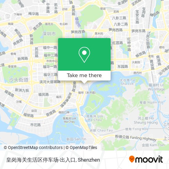 皇岗海关生活区停车场-出入口 map