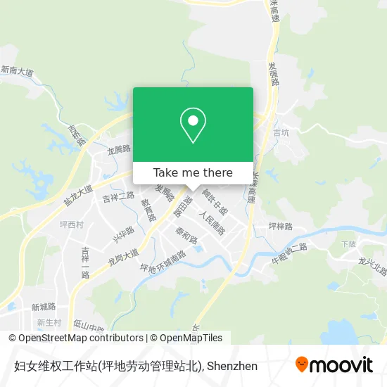 妇女维权工作站(坪地劳动管理站北) map