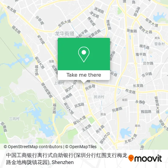 中国工商银行离行式自助银行(深圳分行红围支行梅龙路金地梅陇镇花园) map