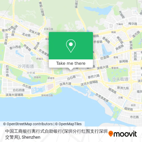 中国工商银行离行式自助银行(深圳分行红围支行深圳交警局) map