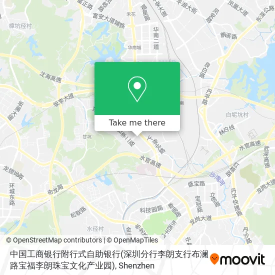 中国工商银行附行式自助银行(深圳分行李朗支行布澜路宝福李朗珠宝文化产业园) map