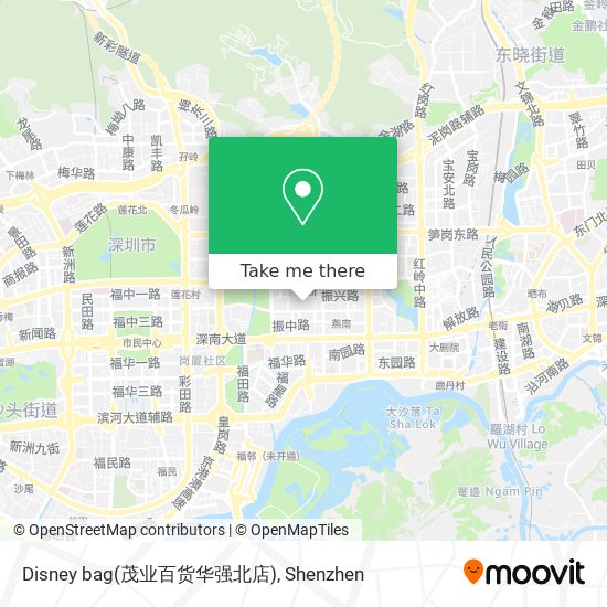 Disney bag(茂业百货华强北店) map
