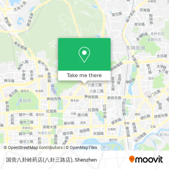 国营八卦岭药店(八卦三路店) map
