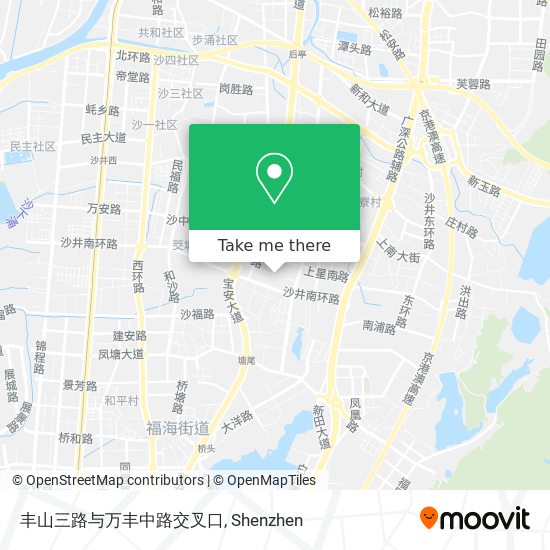 丰山三路与万丰中路交叉口 map