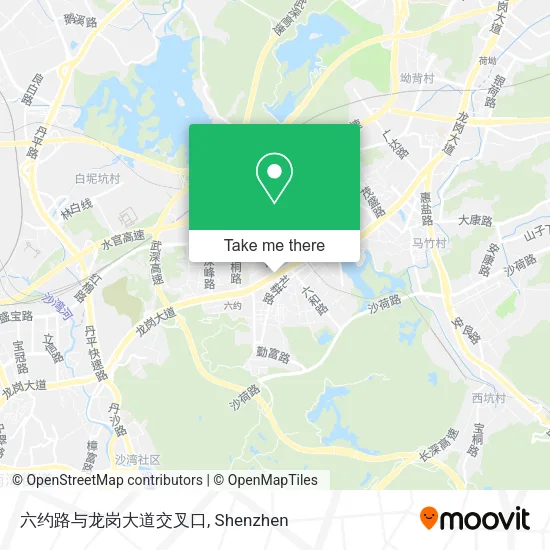 六约路与龙岗大道交叉口 map