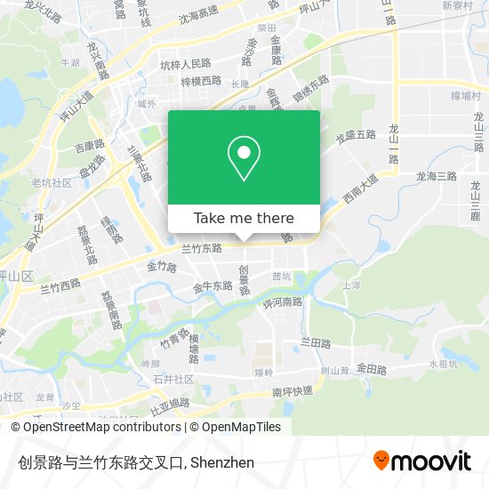 创景路与兰竹东路交叉口 map