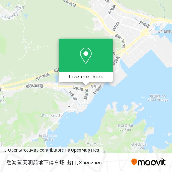碧海蓝天明苑地下停车场-出口 map