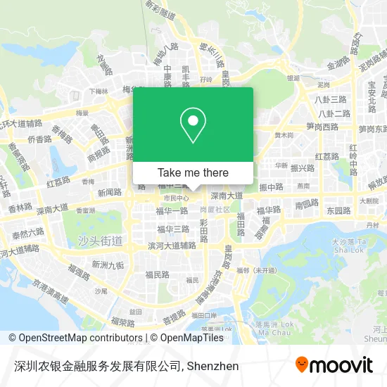 深圳农银金融服务发展有限公司 map