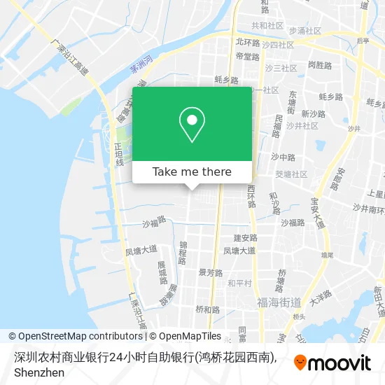 深圳农村商业银行24小时自助银行(鸿桥花园西南) map