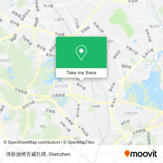 强新烧烤百威扎啤 map
