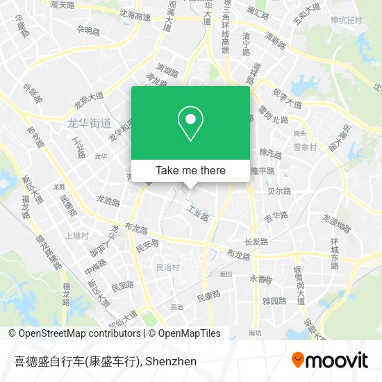 喜德盛自行车(康盛车行) map