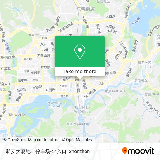 新安大厦地上停车场-出入口 map