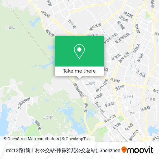 m212路(简上村公交站-伟禄雅苑公交总站) map