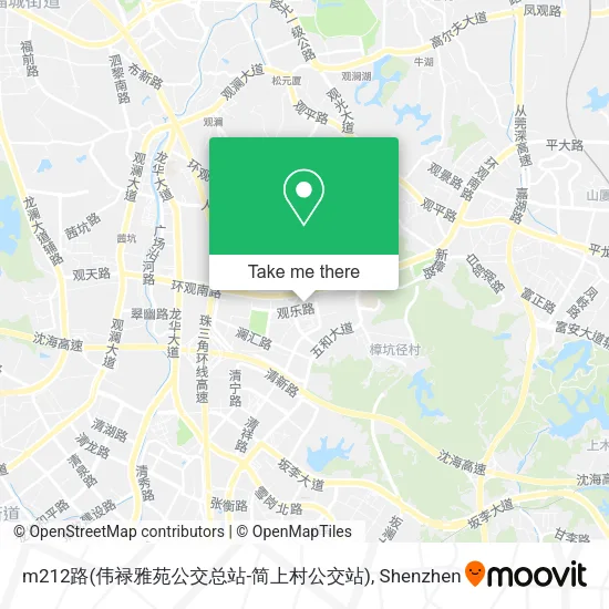 m212路(伟禄雅苑公交总站-简上村公交站) map