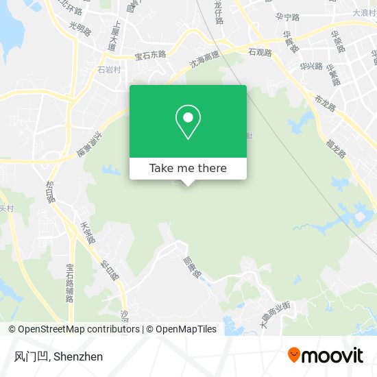 风门凹 map