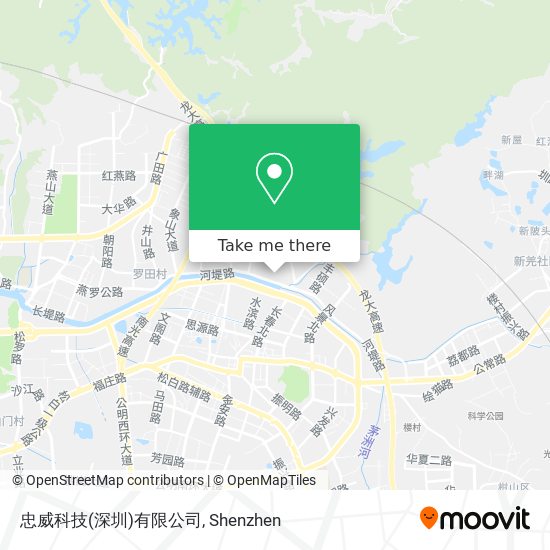 忠威科技(深圳)有限公司 map