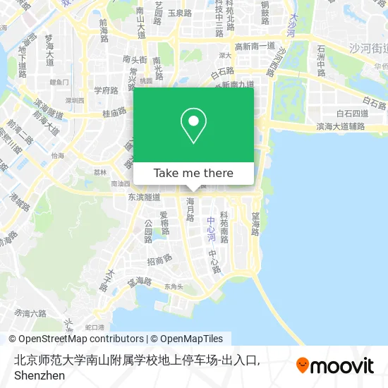 北京师范大学南山附属学校地上停车场-出入口 map