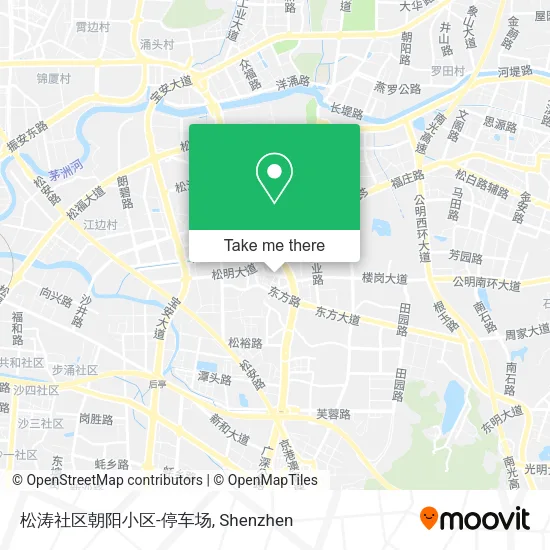 松涛社区朝阳小区-停车场 map