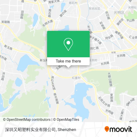 深圳又昭塑料实业有限公司 map