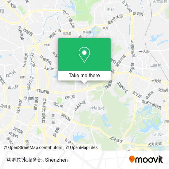 益源饮水服务部 map