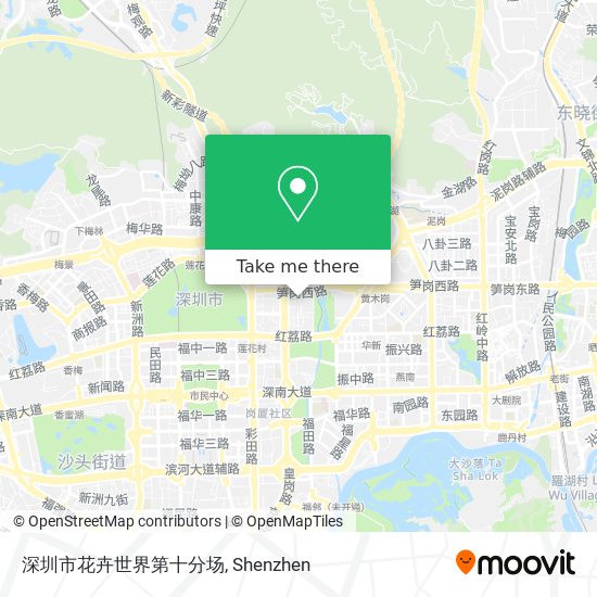 深圳市花卉世界第十分场 map