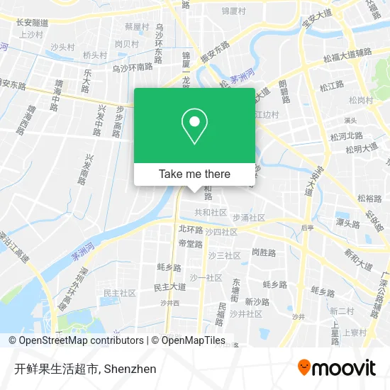 开鲜果生活超市 map